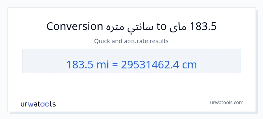 183.5 میلونه ته سانتي متره بدلون