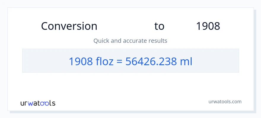 تبدیل 1908 اونس مایع به میلی‌لیتر