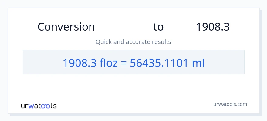 تبدیل 1908.3 اونس مایع به میلی‌لیتر