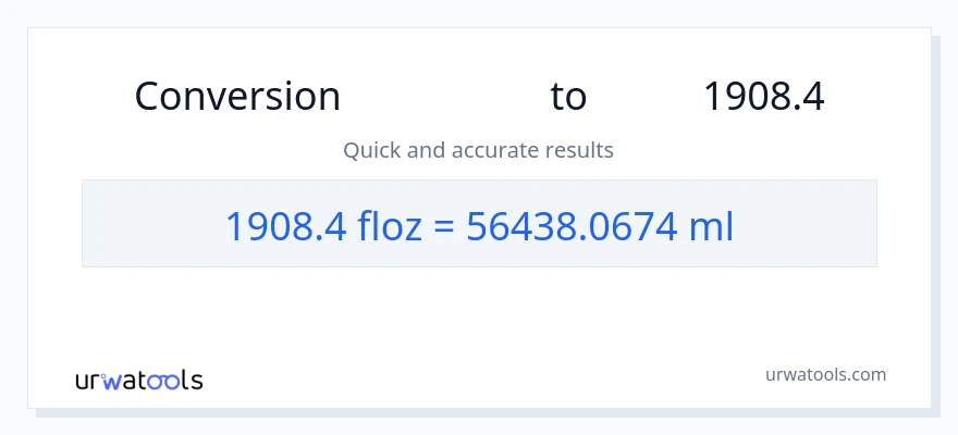 تبدیل 1908.4 اونس مایع به میلی‌لیتر