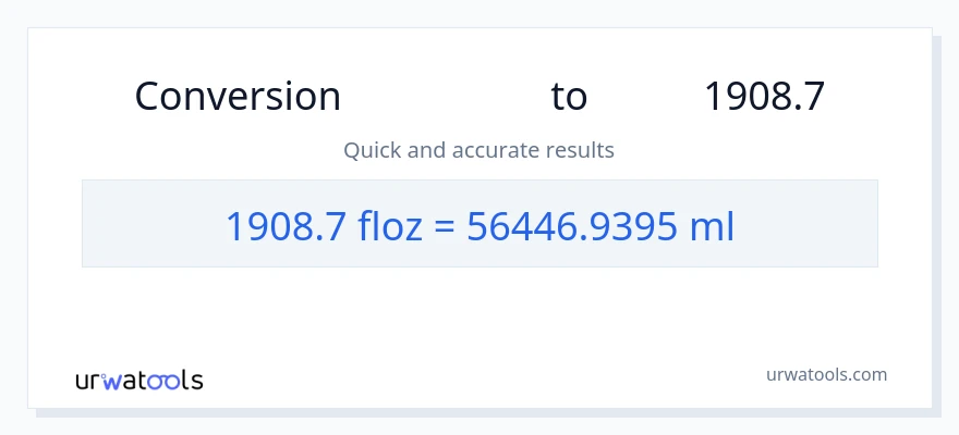 تبدیل 1908.7 اونس مایع به میلی‌لیتر