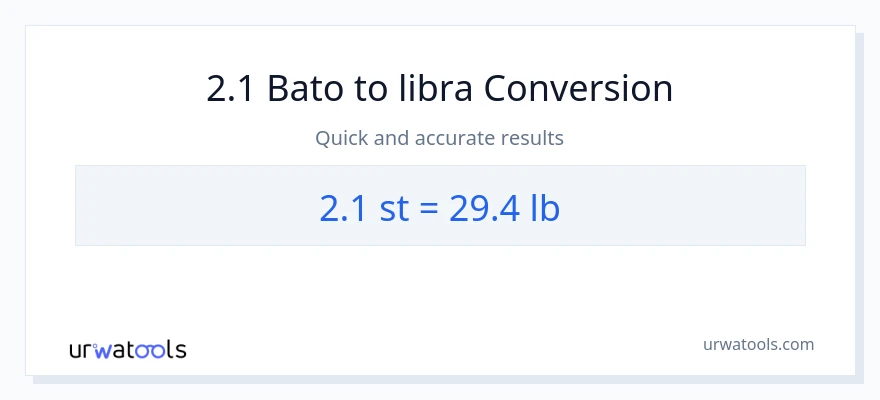 2.1 Mga bato patungong Lbs na conversion