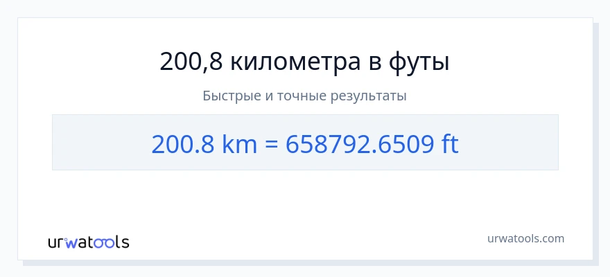 200.8 километры в Ноги преобразование