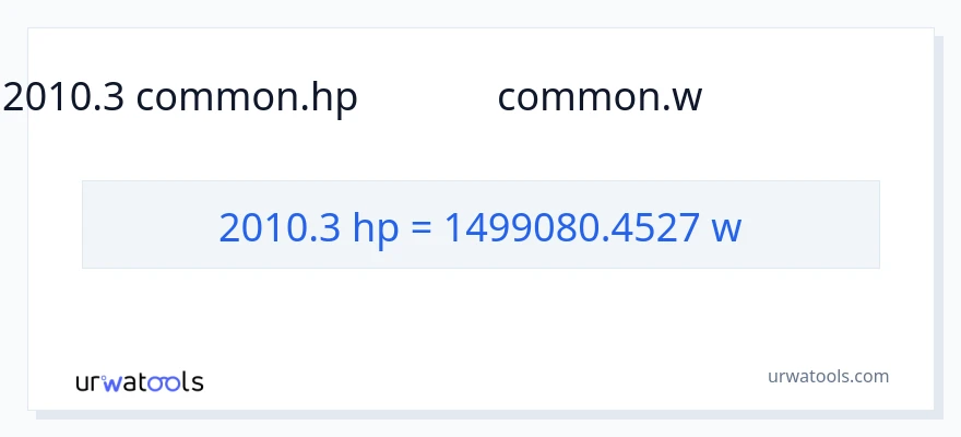 2010.3 అశ్వశక్తి నుండి వాట్స్ కు మార్పిడి