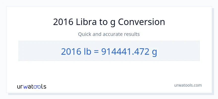 2016 Lbs patungong Gramo na conversion