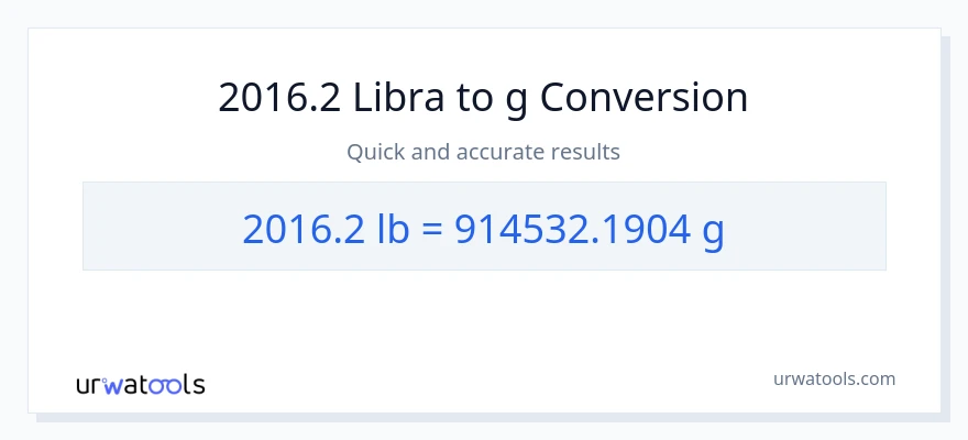 2016.2 Lbs patungong Gramo na conversion