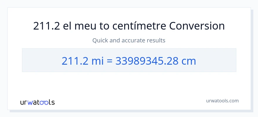 Conversió de 211.2 milles a Centímetres