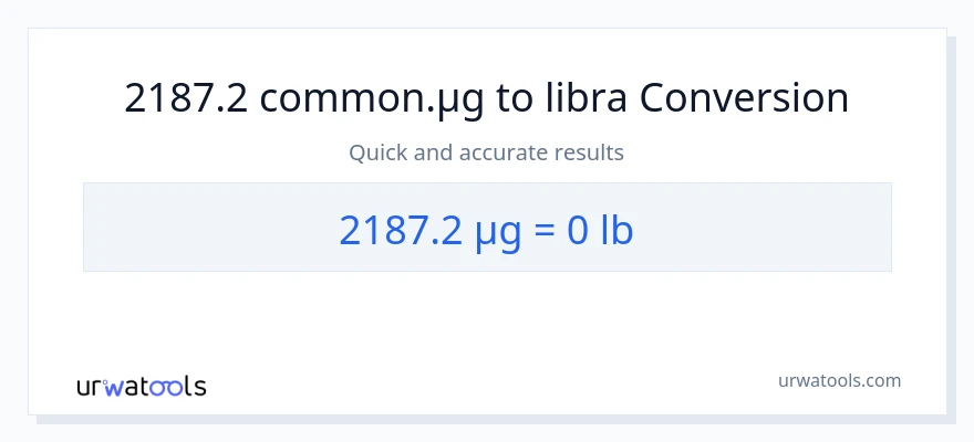 2187.2 mga mikrogramo patungong Lbs na conversion