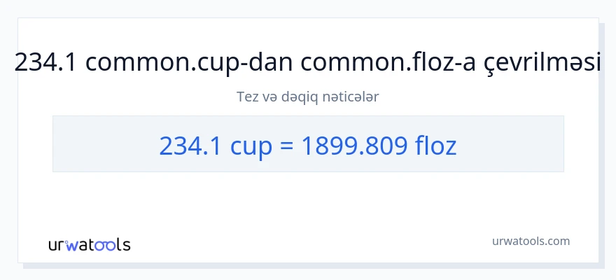 234.1 fincanlar-dən maye unsiya-ə çevrilmə