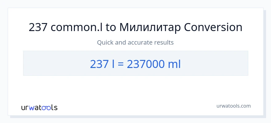 Конверзија од Liters до милилитри: 1}