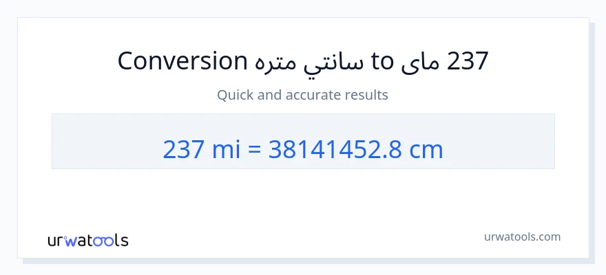 237 میلونه ته سانتي متره بدلون