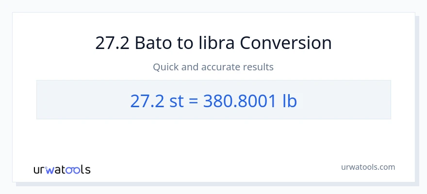 27.2 Mga bato patungong Lbs na conversion