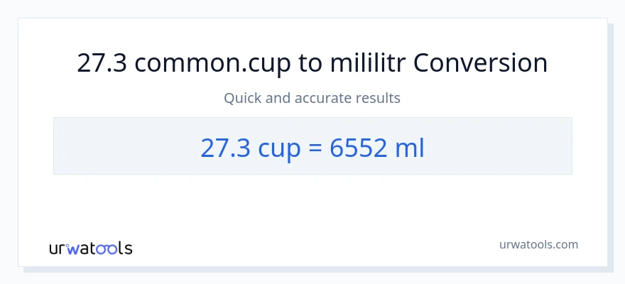 Konwersja 27.3 stan nietrzeźwy do mililitry