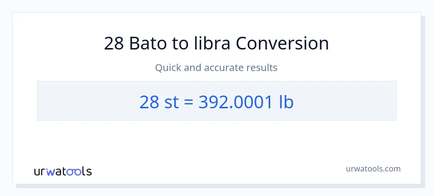 28 Mga bato patungong Lbs na conversion