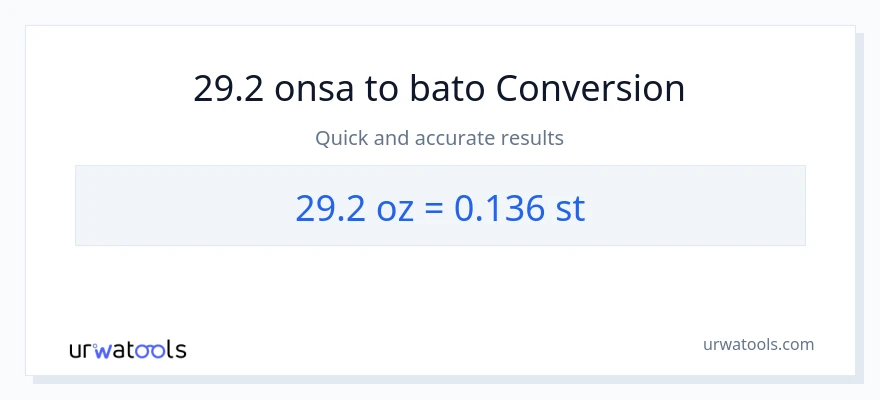 29.2 Mga onsa patungong Mga bato na conversion
