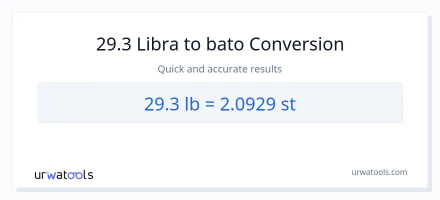 29.3 Lbs patungong Mga bato na conversion