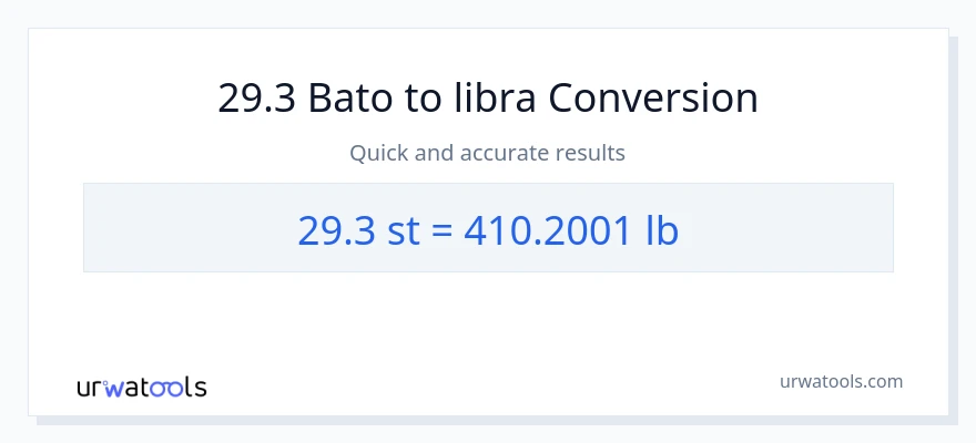 29.3 Mga bato patungong Lbs na conversion