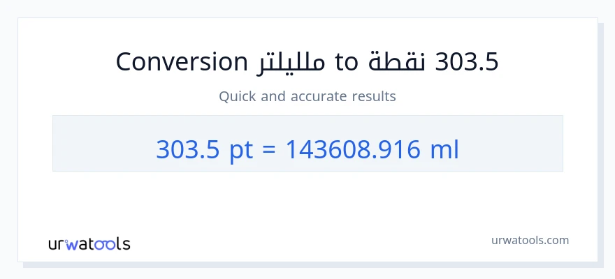 التحويل من 303.5 Pints إلى ملليلتر