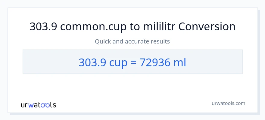 Konwersja 303.9 stan nietrzeźwy do mililitry