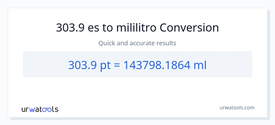 Conversión de 303.9 Pints a mililitros