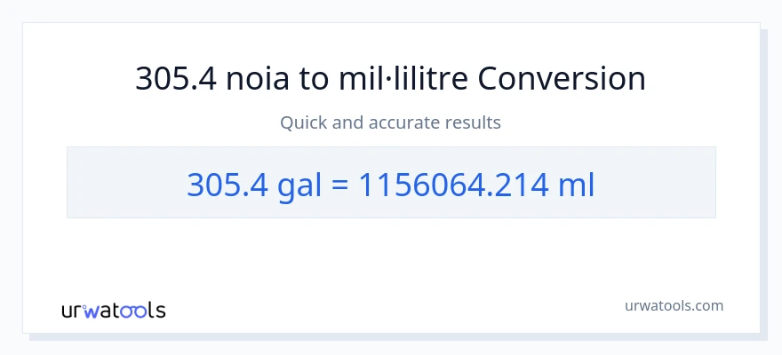 Conversió de 305.4 Galons a mil·lilitres