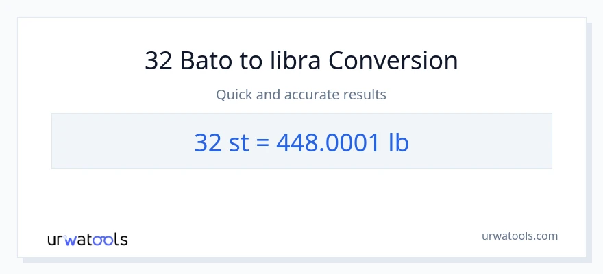 32 Mga bato patungong Lbs na conversion