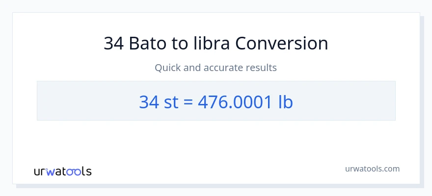 34 Mga bato patungong Lbs na conversion
