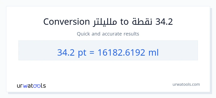التحويل من 34.2 Pints إلى ملليلتر