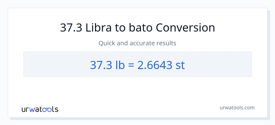37.3 Lbs patungong Mga bato na conversion