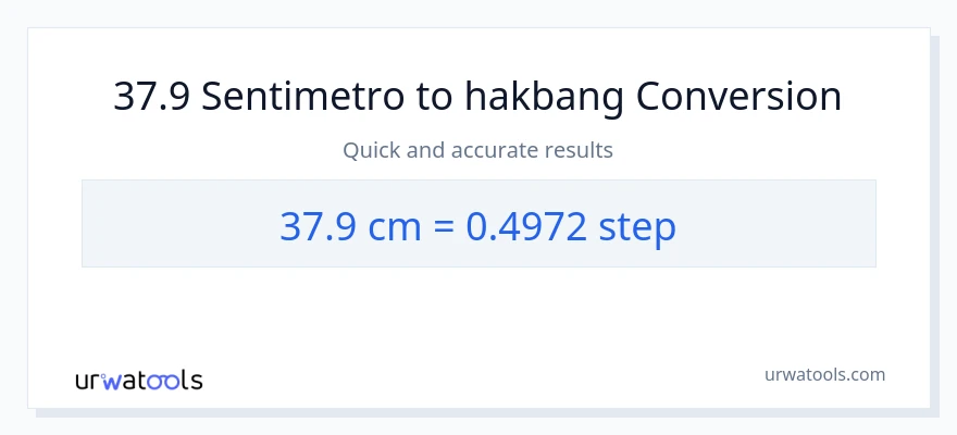 37.9 Mga Sentimetro patungong mga hakbang na conversion