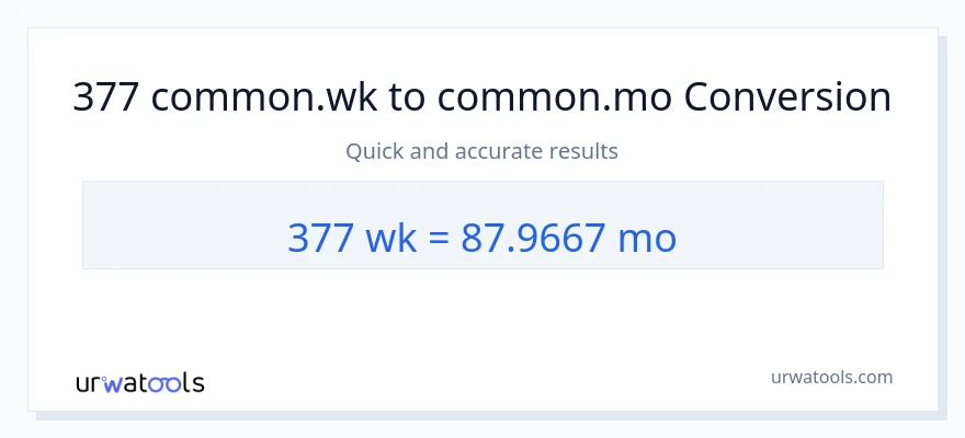 377 اونۍ ته میاشتې بدلون