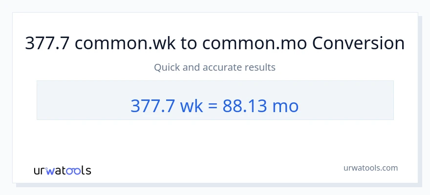 377.7 اونۍ ته میاشتې بدلون