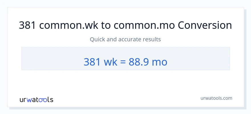 381 اونۍ ته میاشتې بدلون