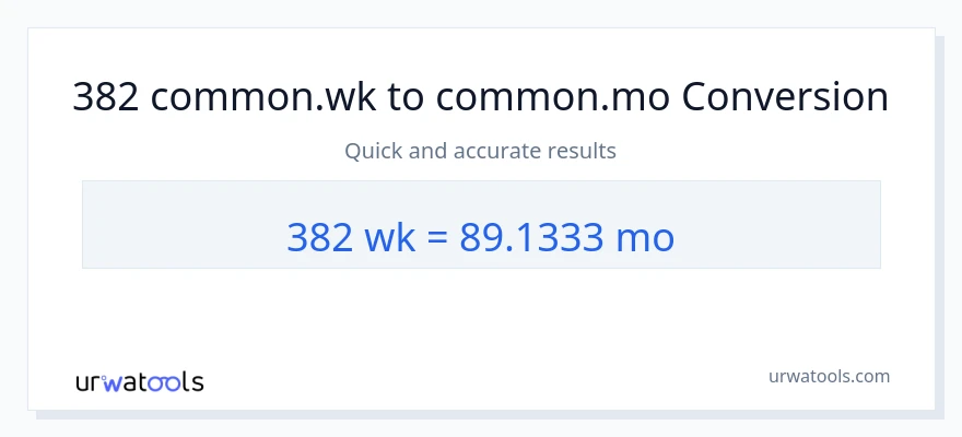 382 اونۍ ته میاشتې بدلون