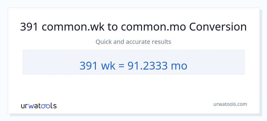 391 اونۍ ته میاشتې بدلون