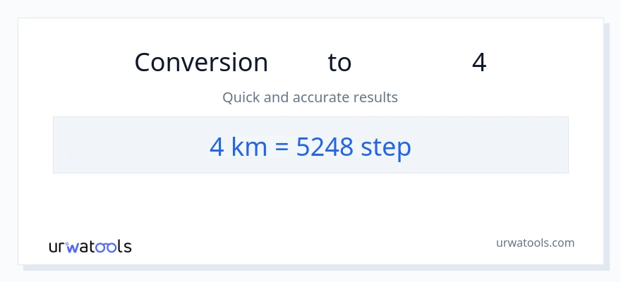 تبدیل 4 کیلومتر به مراحل
