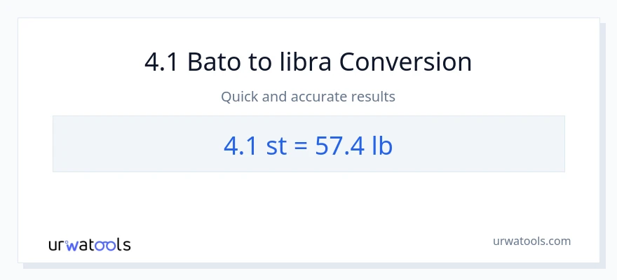 4.1 Mga bato patungong Lbs na conversion