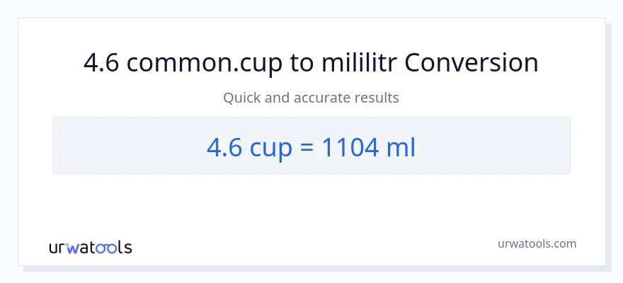 Konwersja 4.6 stan nietrzeźwy do mililitry