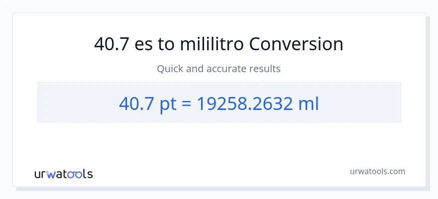 Conversión de 40.7 Pints a mililitros