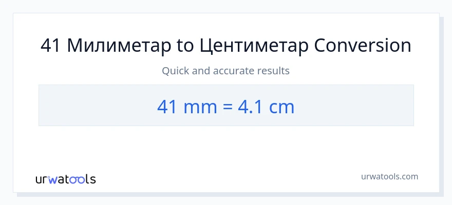 Конверзија од милиметри до Центиметри: 1}