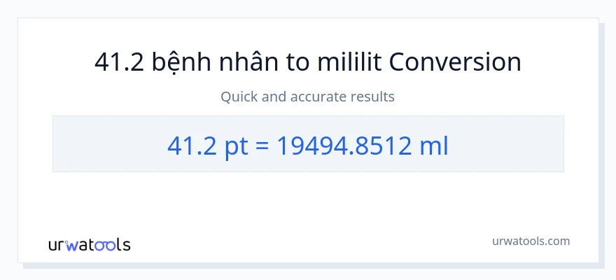 Chuyển đổi 41.2 Pints sang mililit