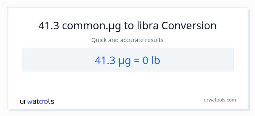 41.3 mga mikrogramo patungong Lbs na conversion