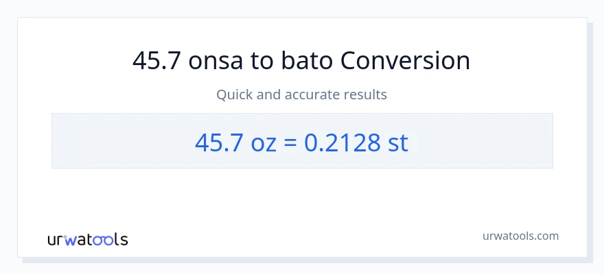 45.7 Mga onsa patungong Mga bato na conversion