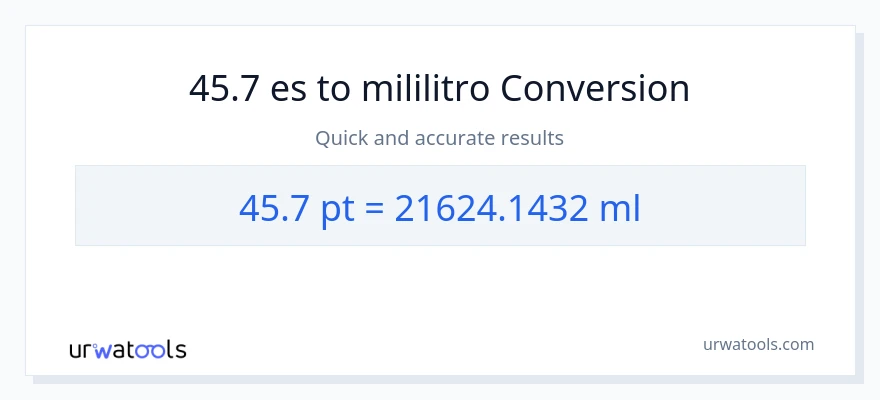 Conversión de 45.7 Pints a mililitros