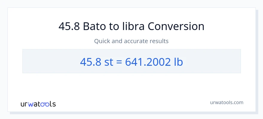 45.8 Mga bato patungong Lbs na conversion