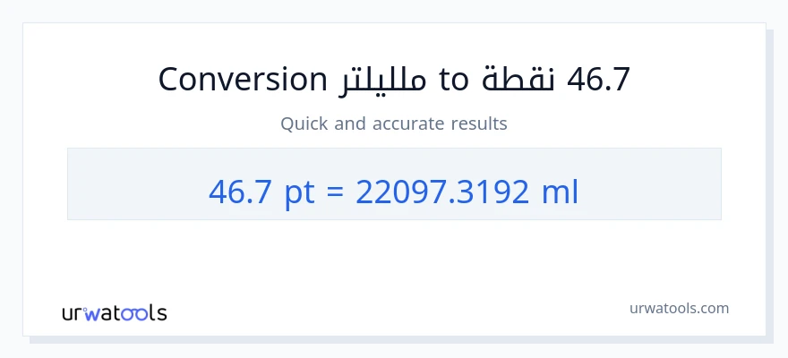 التحويل من 46.7 Pints إلى ملليلتر
