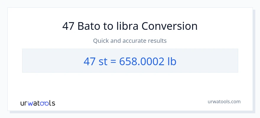47 Mga bato patungong Lbs na conversion