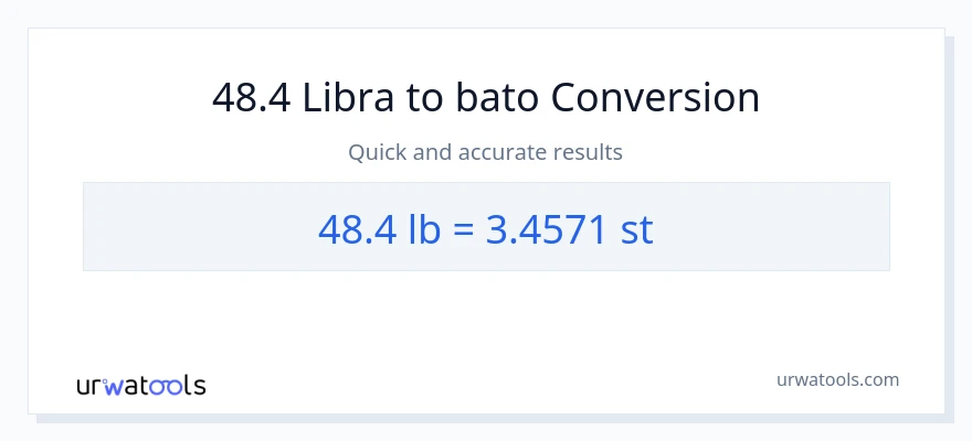 48.4 Lbs patungong Mga bato na conversion
