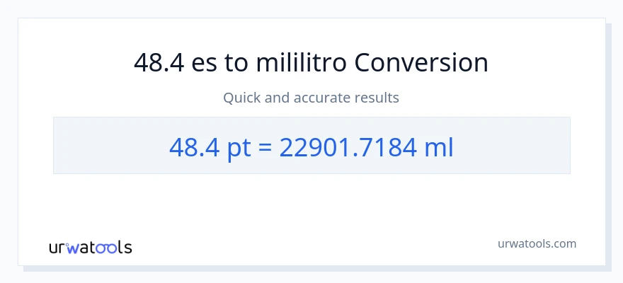 Conversión de 48.4 Pints a mililitros
