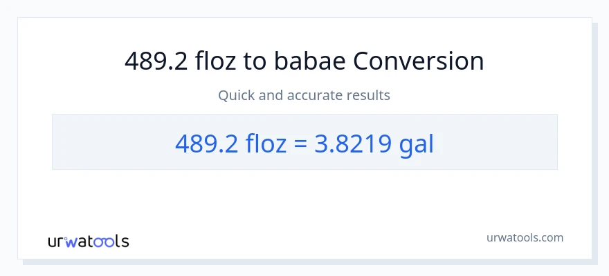 489.2 mga onsa ng likido patungong Mga galon na conversion